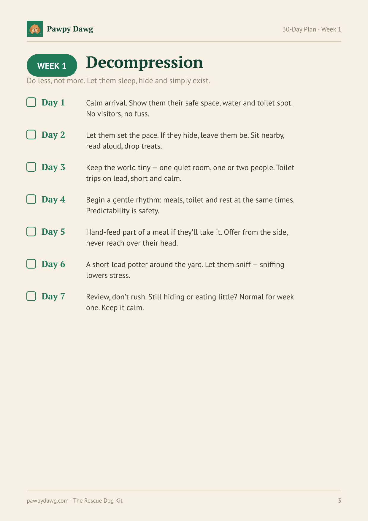 30-day plan page preview